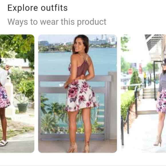 Blondie Nites by Stacy Sklar NEW Satin Floral Tulle Formal Layered Mini Skirt 13 - Picture 7 of 7